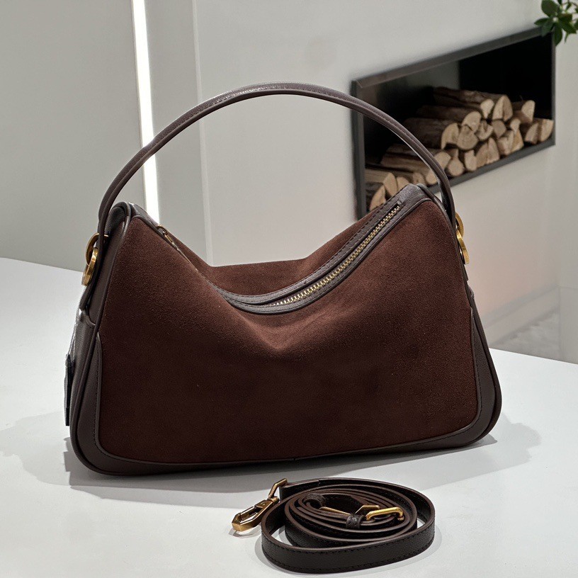 Luxury Bags On Sales - 여성용 정품 가죽 핸드백 스웨이드 가방