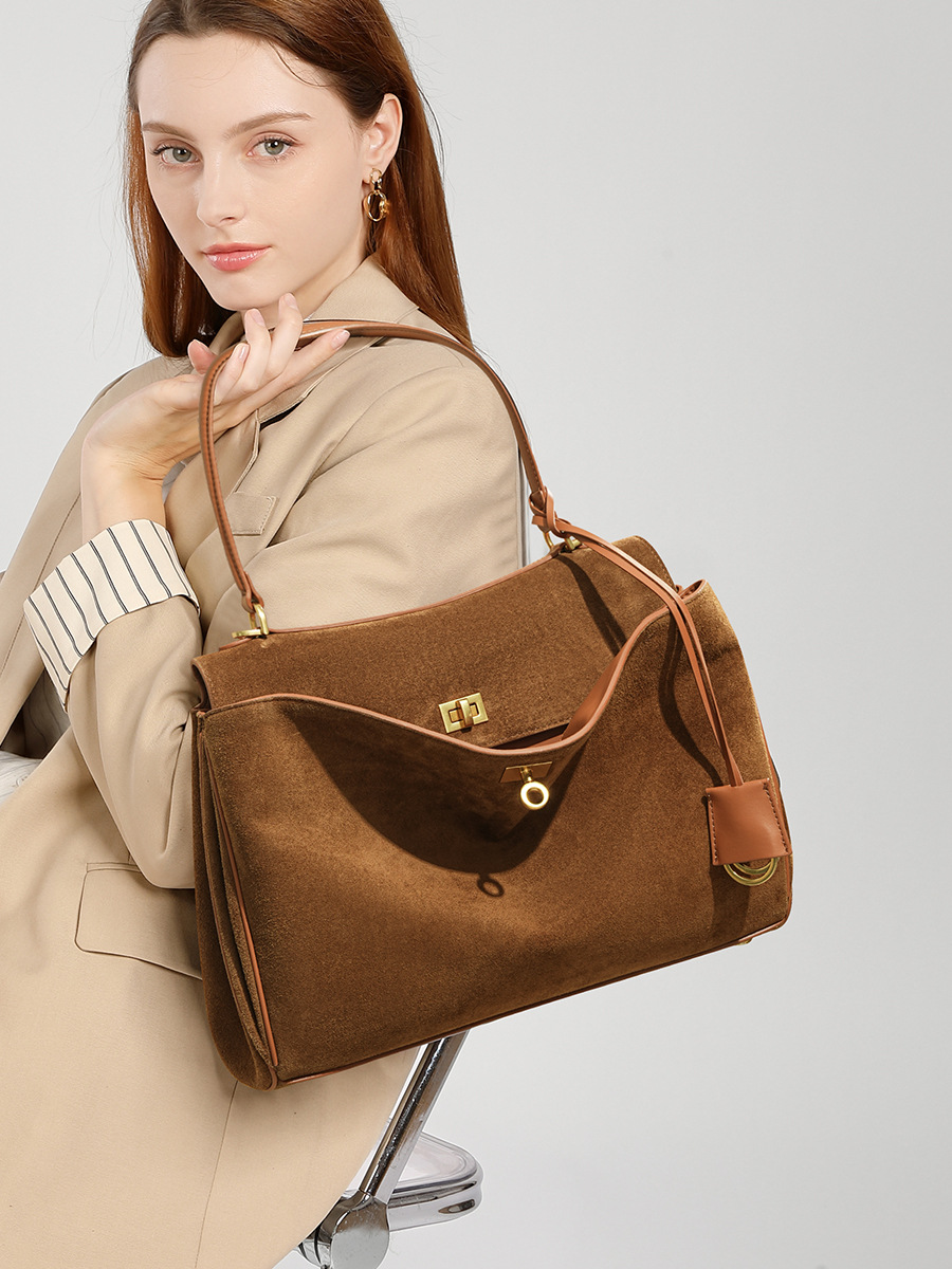 가을 겨울 여성용 스웨이드 천연 가죽 가방 숄더 핸드백 - Luxury Bags Tote 리뷰 및 가격