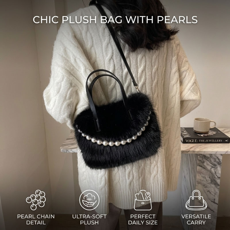 진주 체인 스트랩과 상단 손잡이가 달린 고급스러운 인조 - Luxury Bags Cute 리뷰 및 가격